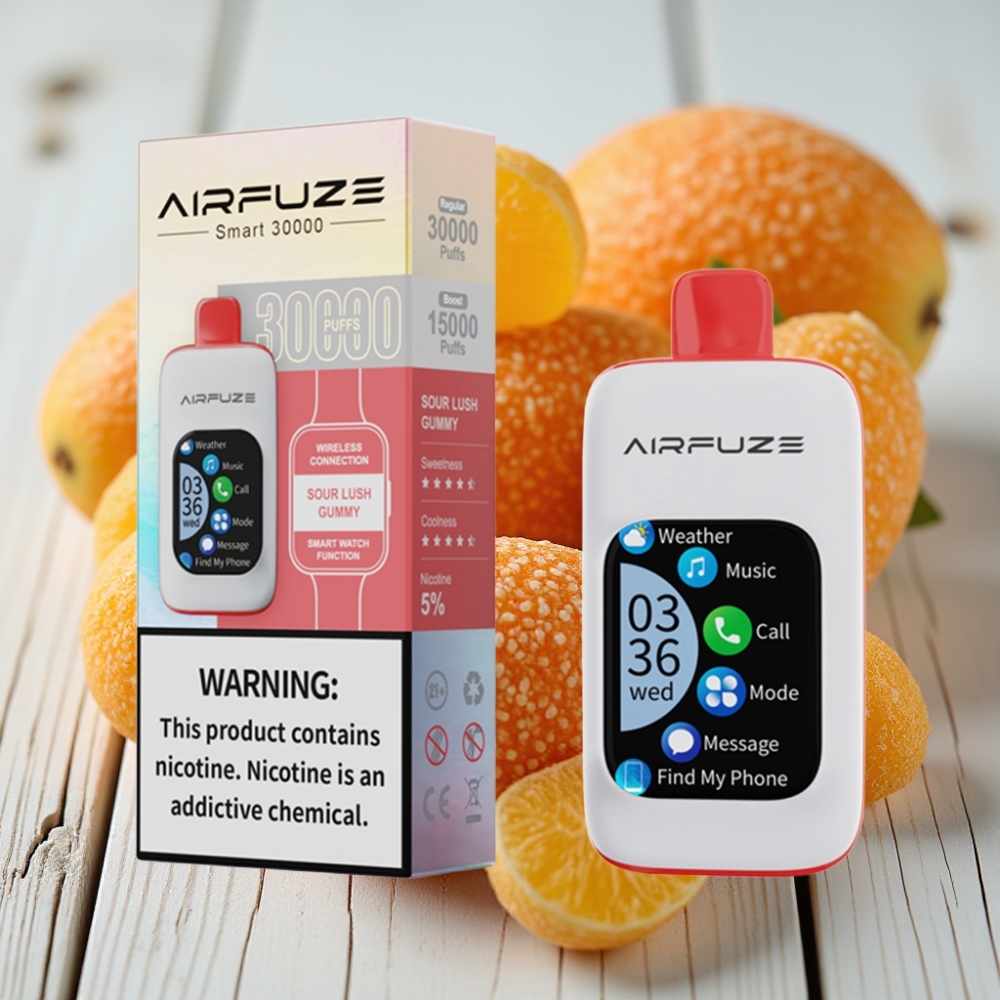 AirFuze Smart 30000 Puffs Disposable Pod Ekşi Şeker Aromalı 900mAh 5 Nikotin