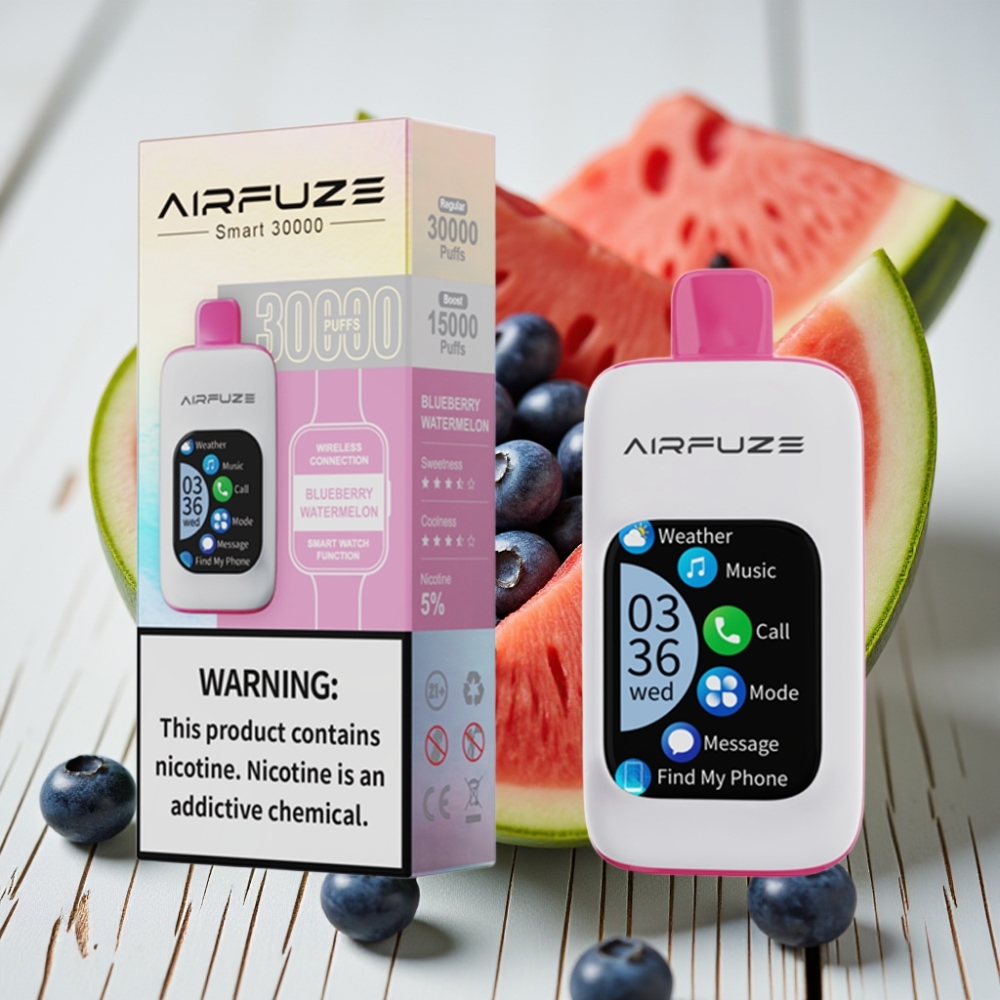 AirFuze Smart 30000 Puffs Disposable Pod Yaban Mersini Karpuz 5 Nikotin 900mAh