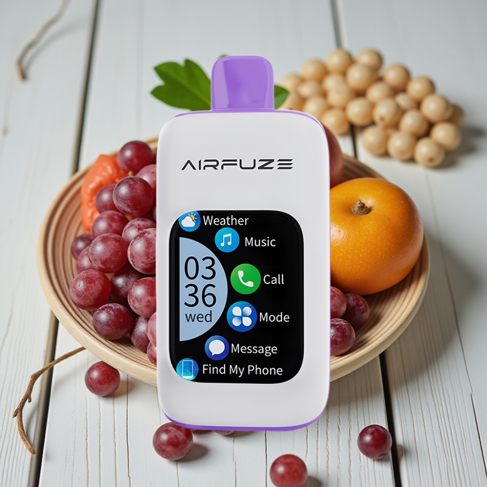 AirFuze Smart 30000 Puffs Disposable Pod Üzüm Patlaması 5 Nikotin 900mAh Type-C