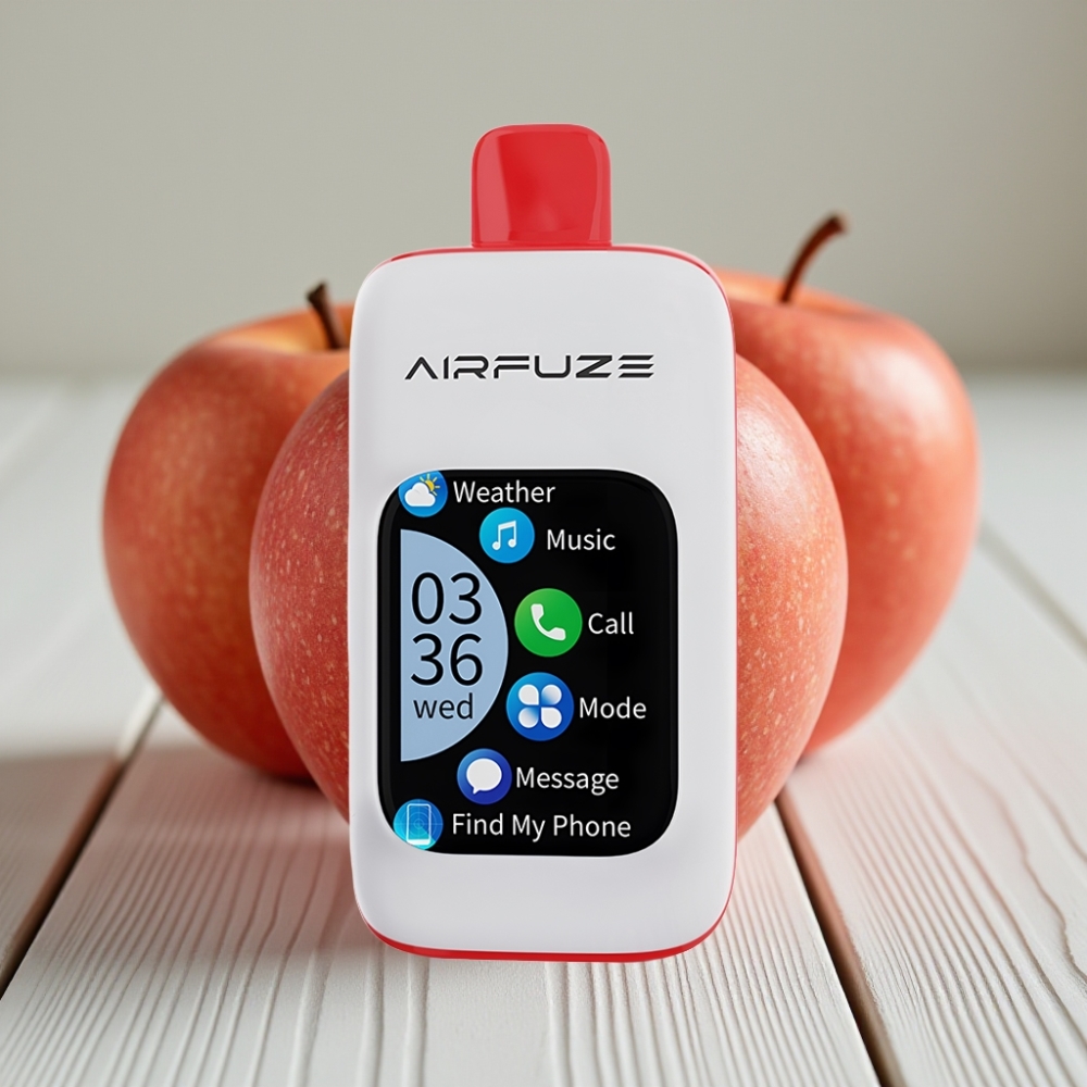 AirFuze Smart 30000 Puffs Disposable Pod Üçlü Elma 5 Nikotin 900mAh 201 TFT Dokunmatik
