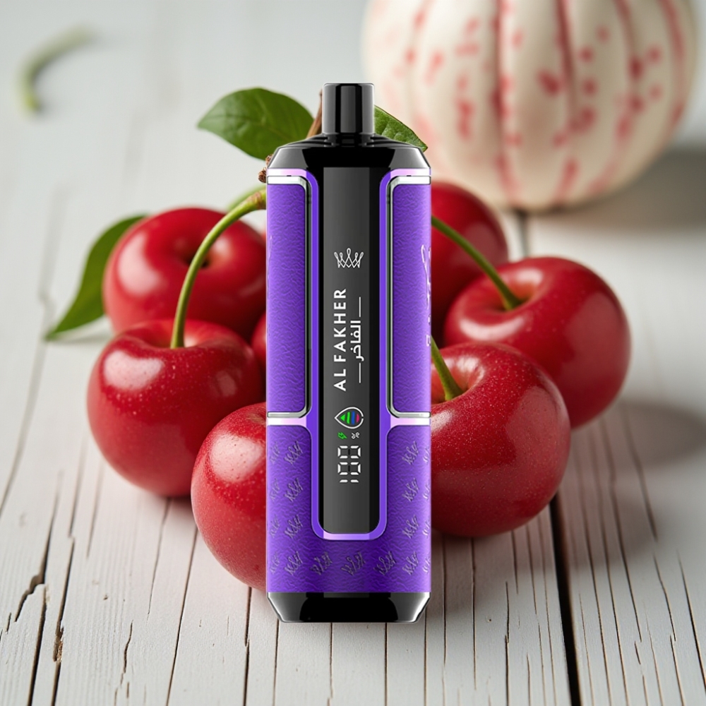 Al Fakher Crown Bar 15K Hypermax Tek Kullanımlık Vape Kit Kiraz Şenliği – 22ml 600mAh 15K Puff