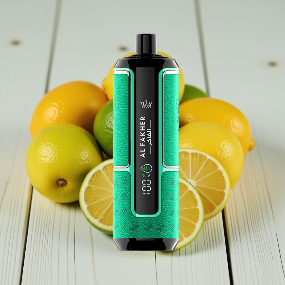 Al Fakher Crown Bar 15K Hypermax Tek Kullanımlık Vape Kit Limon Lime - 22ml 600mAh 15000 Puf