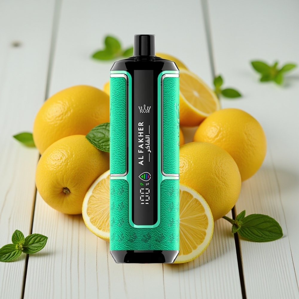 Al Fakher Crown Bar 15K Hypermax Tek Kullanımlık Vape Kit Limon Nane – 22ml 600mAh 15000 Puff