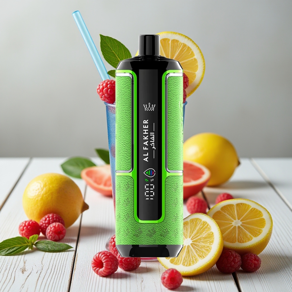 Al Fakher Crown Bar 15K Hypermax Tek Kullanımlık Vape Kit Mavi Ahududu Limonata – 22ml 600mAh 15000 Puf