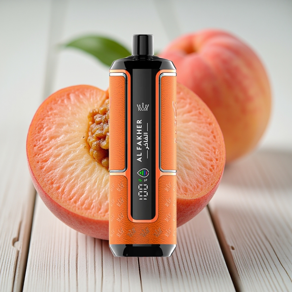 Al Fakher Crown Bar 15K Hypermax Tek Kullanımlık Vape Kit Şeftali Buz - 22ml 600mAh 15K Puf