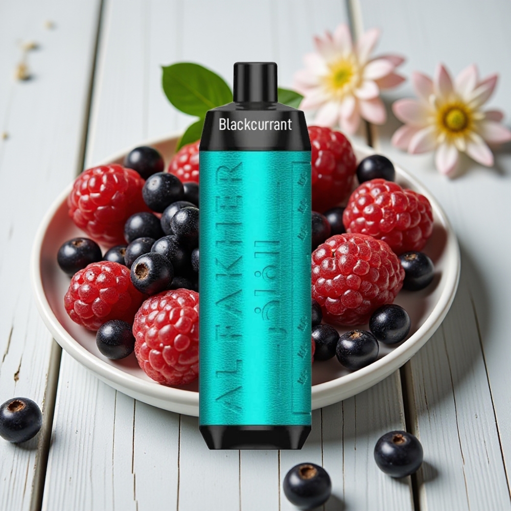Al Fakher Crown Bar 8000 Crystal Tek Kullanımlık Vape Siyah Frenk Üzümü Buz – 18ml 5mg 8000 Puff