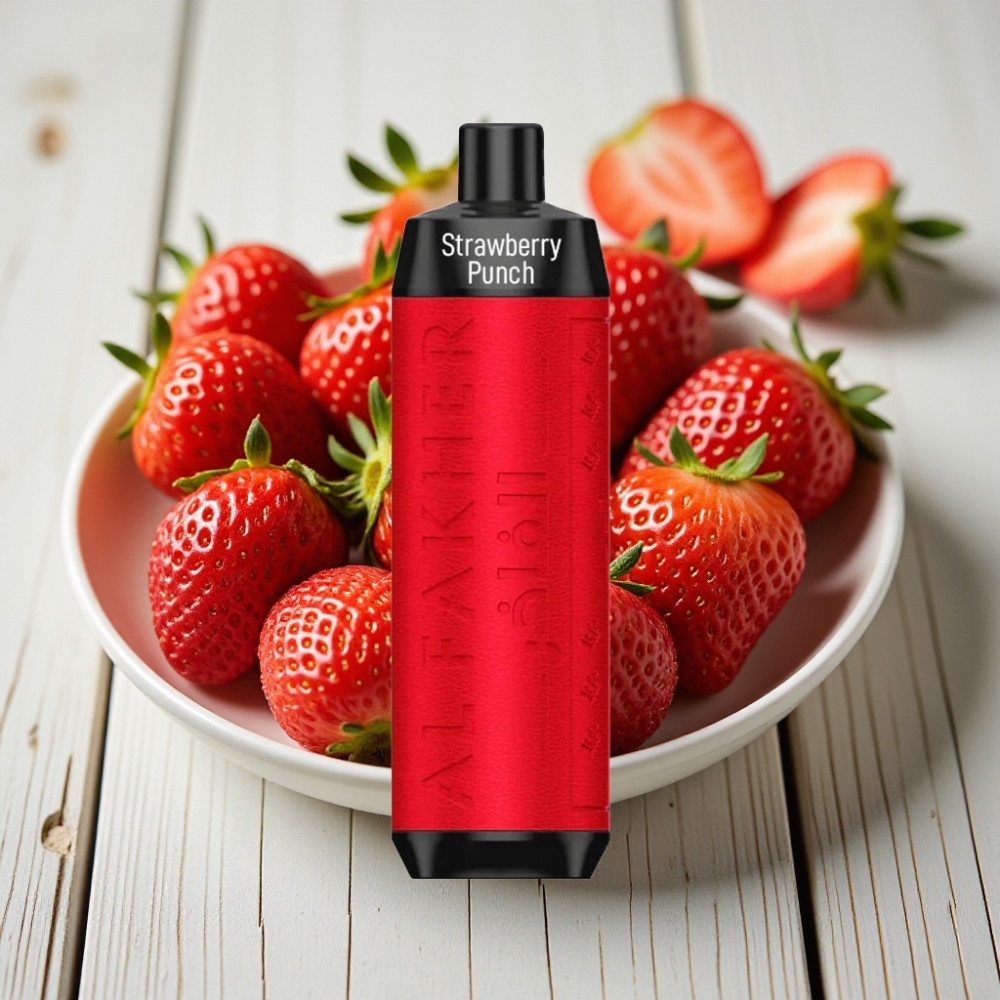 Al Fakher Crown Bar 8000 Crystal Tek Kullanımlık Vape Çilek Punch – 18ml 8000 Puff 5mg Nikotin