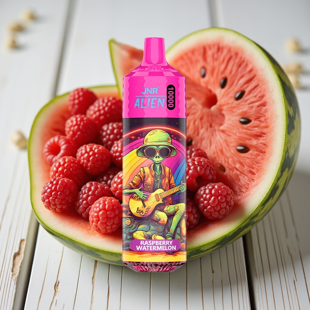 JNR Alien 10000 Puffs Ahududu Karpuz Aromalı - 850mAh 20ml Type-C RGB