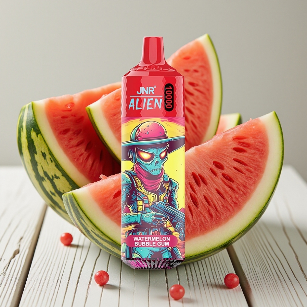 JNR Alien 10000 Puffs Karpuzlu Balon Şeker Aromalı – 10000 Puff 850mAh 20ml