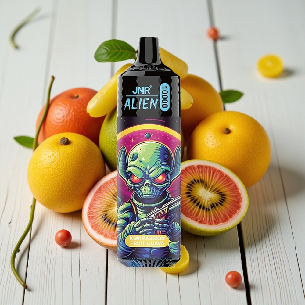 JNR Alien 10000 Puffs Kivi çarkıfelek meyvesi guava – 850mAh 20ml Type-C RGB