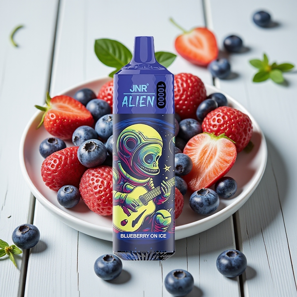 JNR Alien 10000 Puffs Tek Kullanımlık Vape Buzülü Yabanmersini (850mAh 20ml Type-C)