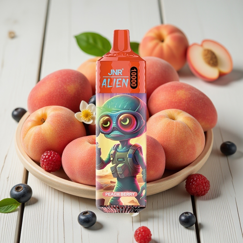 JNR Alien 10000 Puffs Şeftali Berry 850mAh 20ml Type-C RGB