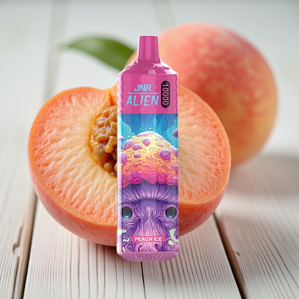 JNR Alien 10000 Puffs Şeftali Buz 850mAh 20ml Type-C RGB