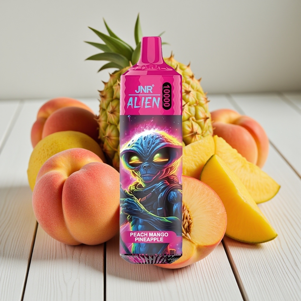 JNR Alien 10000 Puffs Şeftali Mango Ananas 850mAh 20ml Type-C RGB