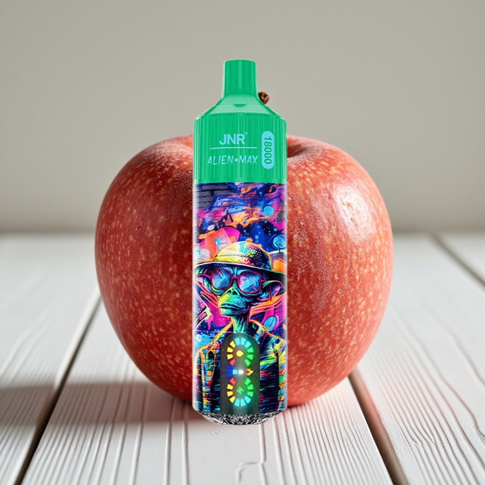 JNR Alien Max 18000 Puffs Dondurulmuş Elma Aromalı 28ml 850mAh Type-C
