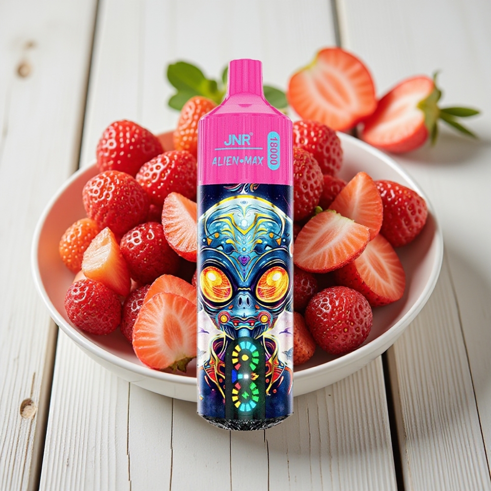 JNR Alien Max 18000 Puffs Çilek Buz Tek Kullanımlık Vape 28ml 850mAh Type-C