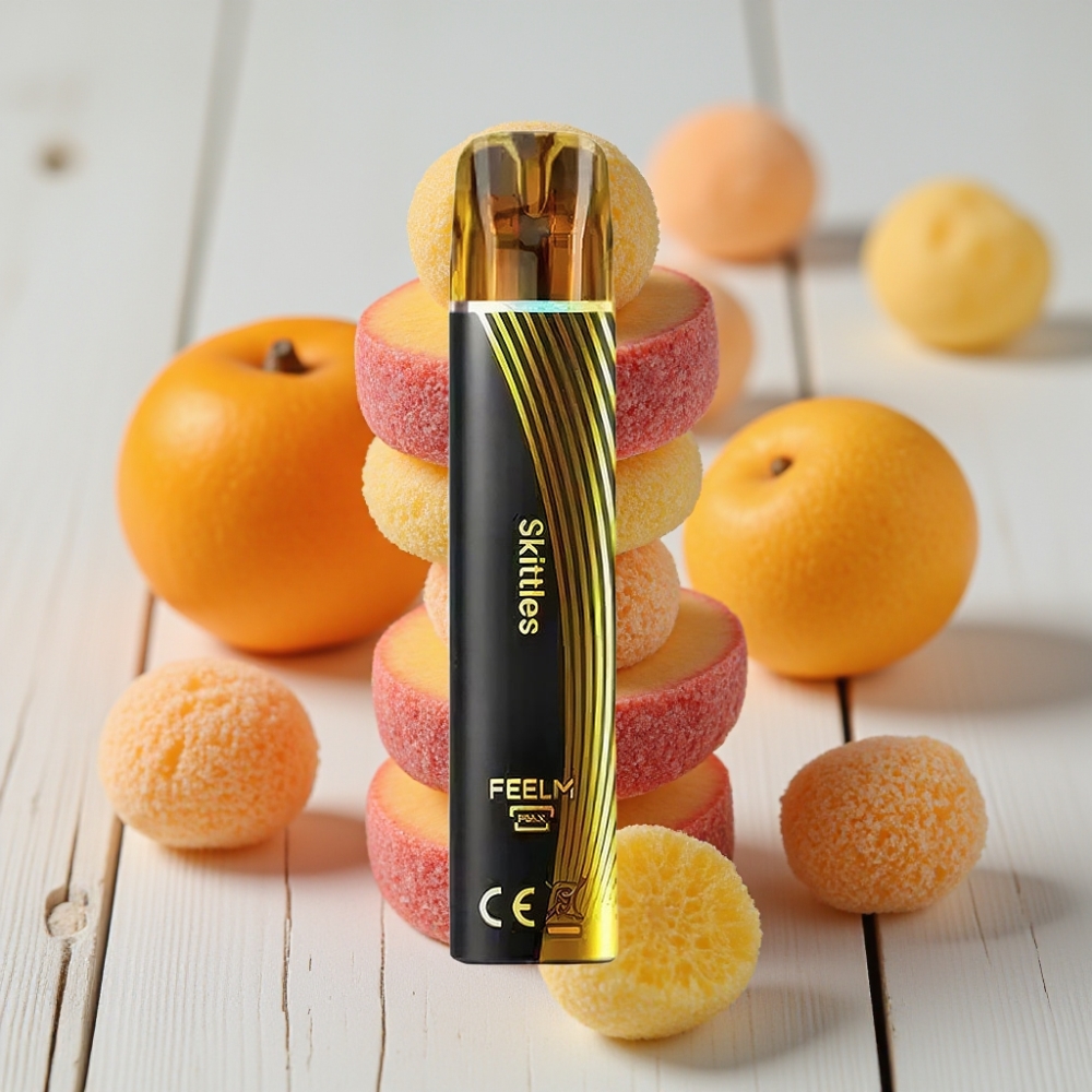 JNR BlackGolden 600+200 Puffs Skittles Aromalı Tek Kullanımlık Vape 800 Puffs 550mAh