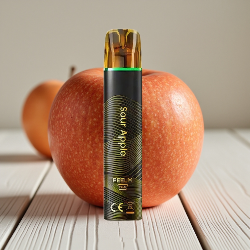 JNR BlackGolden 600+200 Puffs Tek Kullanımlık Vape Ekşi Elma Aromalı 800 Puffs 550mAh 2ml