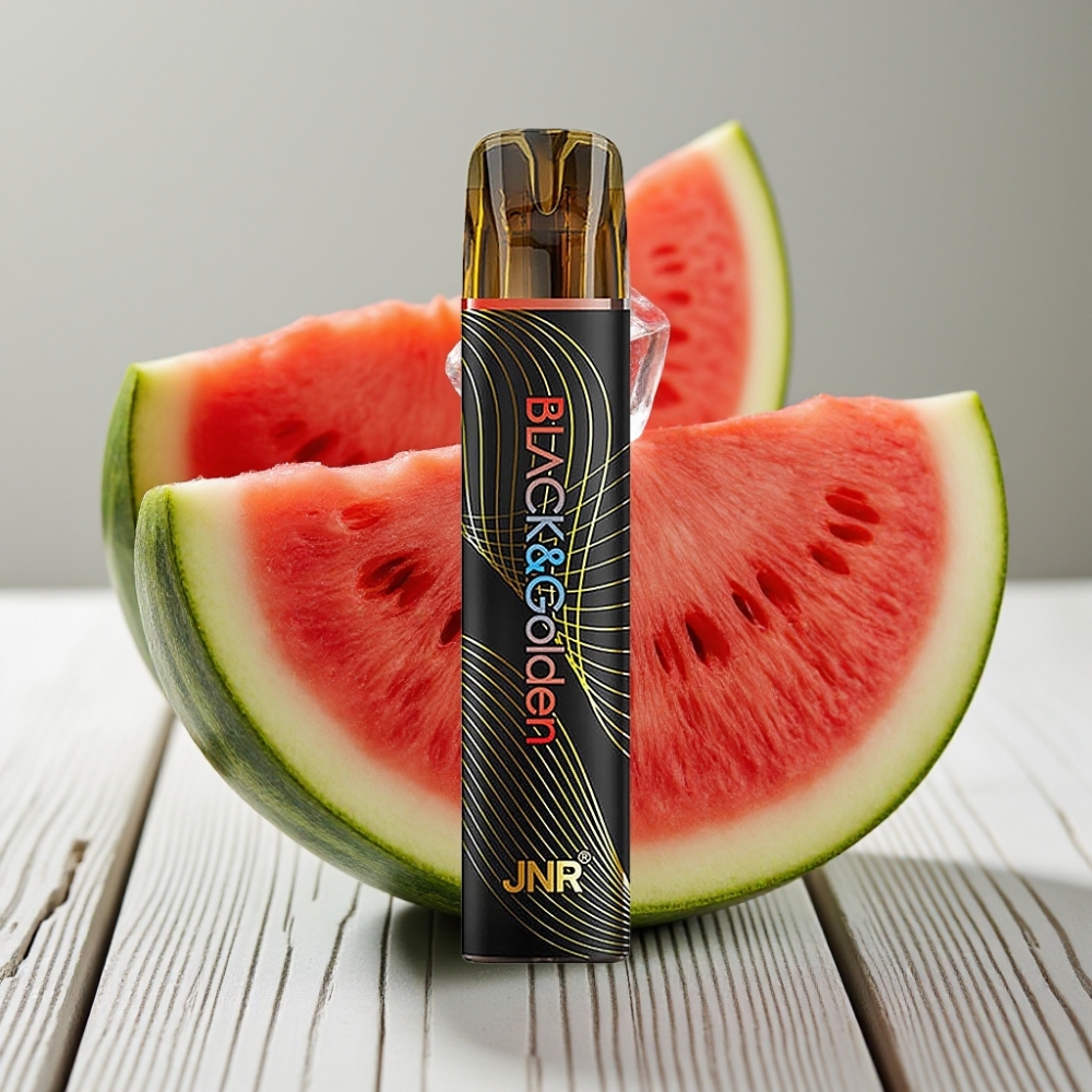 JNR BlackGolden 600+200 Puffs Tek Kullanımlık Vape Karpuz Buzlu 800 Puffs 550mAh 2ml
