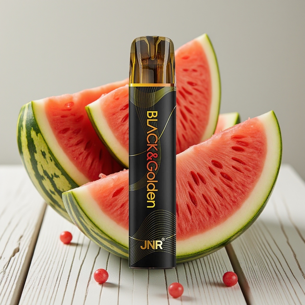 JNR BlackGolden 600+200 Puffs Tek Kullanımlık Vape Karpuzlu Balon Şeker Aromalı 800 Puff 550mAh 2ml