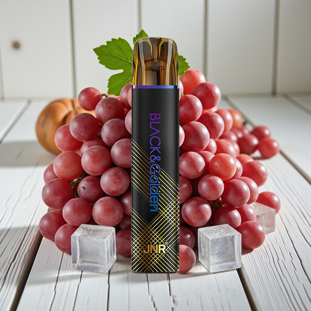 JNR BlackGolden 600+200 Puffs Tek Kullanımlık Vape Üzüm Buz 800 Puffs 550mAh 2ml