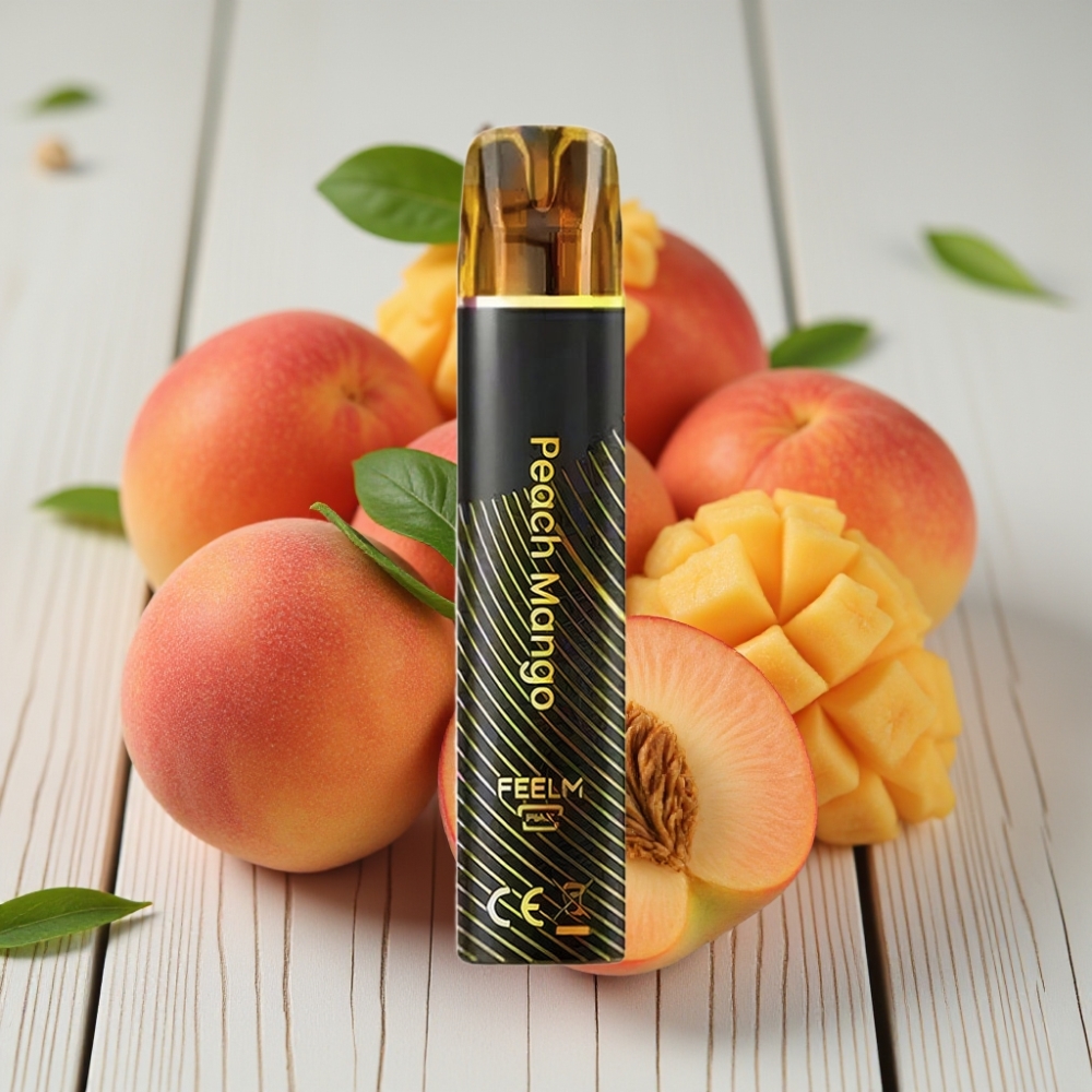 JNR BlackGolden 600+200 Puffs Şeftali Mango Aromalı Tek Kullanımlık Vape - 800 Puffs 550mAh 2ml
