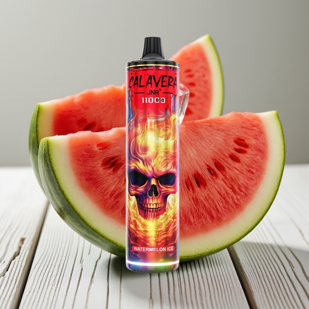 JNR Calavera 11000 Puffs Tek Kullanımlık Vape Karpuz Buz - 850mAh 21ml 10ohm Mesh