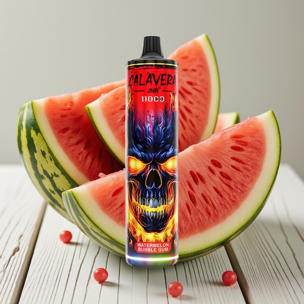 JNR Calavera 11000 Puffs Tek Kullanımlık Vape Karpuzlu Bubble Gum 850mAh 21ml 10ohm