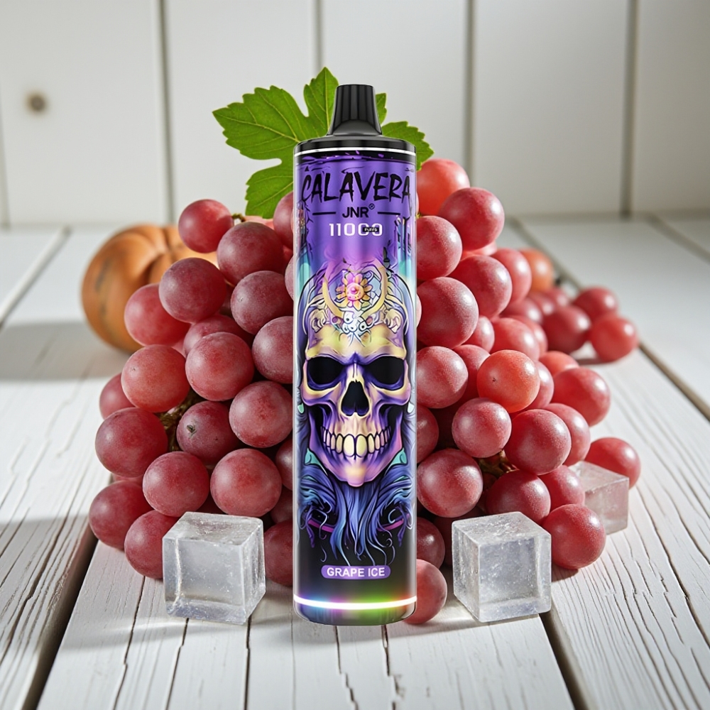 JNR Calavera 11000 Puffs Tek Kullanımlık Vape Üzüm Buz – 850mAh 21ml 10ohm