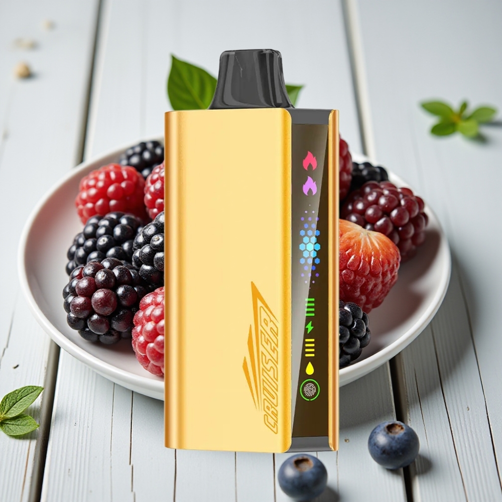 JNR Cruiser 12000 Puff Şarjsız Tek Kullanımlık Vape Böğürtlen Buz – 3500 mAh 25ml 12ohm