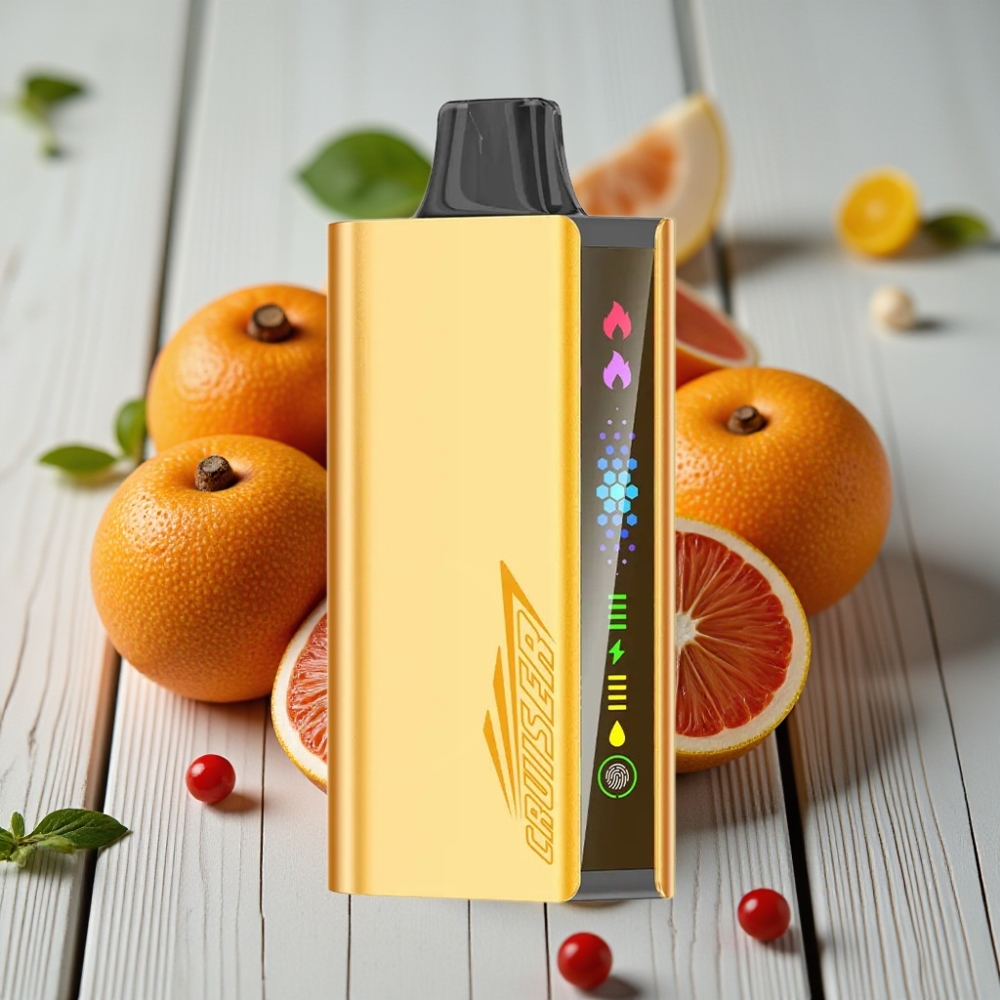 JNR Cruiser 12000 Puffs Şarjsız Tek Kullanımlık Vape Cool Fanta 25ml 12ohm Dual Mesh