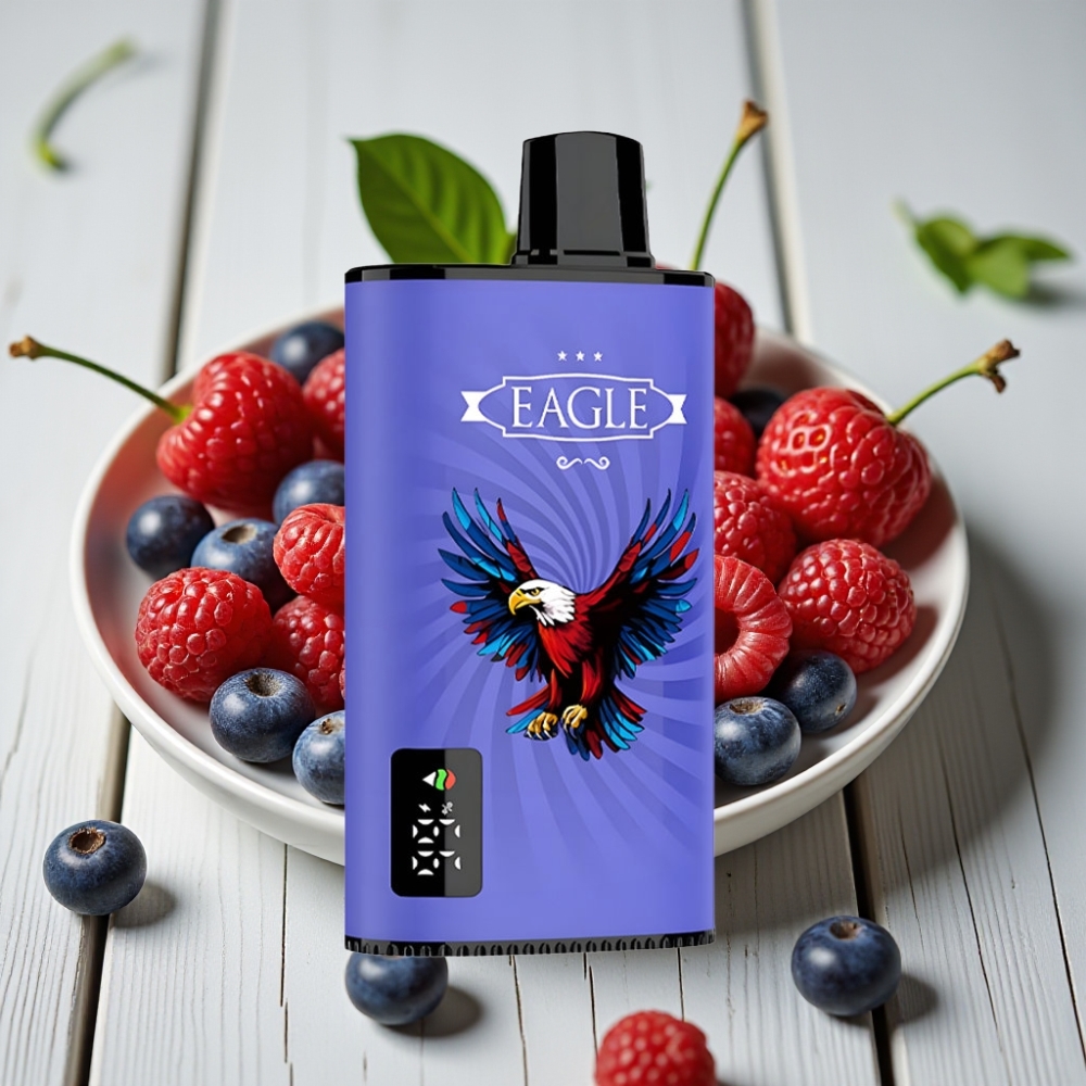 JNR EAGLE Smart 23000 Puff Tek Kullanımlık Vape Blue Ahudulu Kiraz – Dijital Ekran 25ml 750mAh