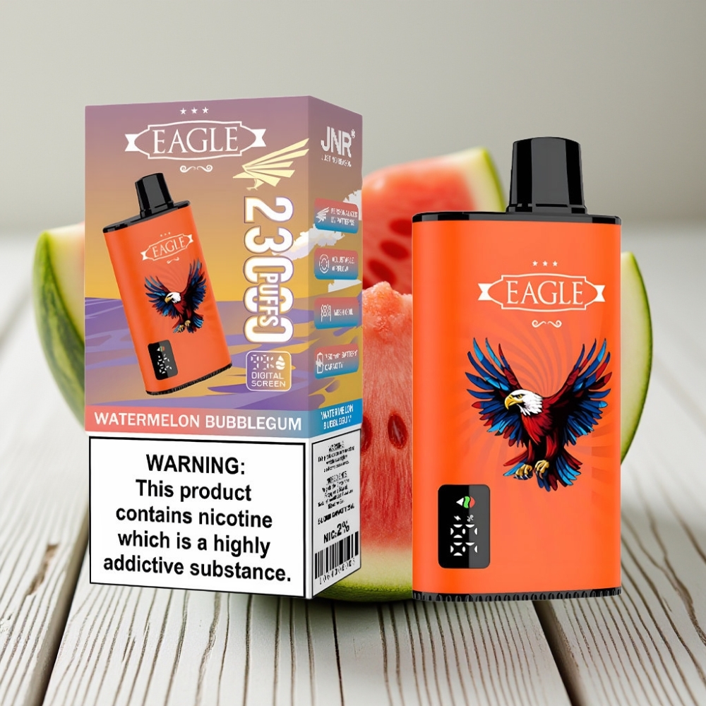 JNR EAGLE Smart 23000 Puffs Tek Kullanımlık Vape Karpuzlu Sakız Aromalı 25ml 750mAh Type-C