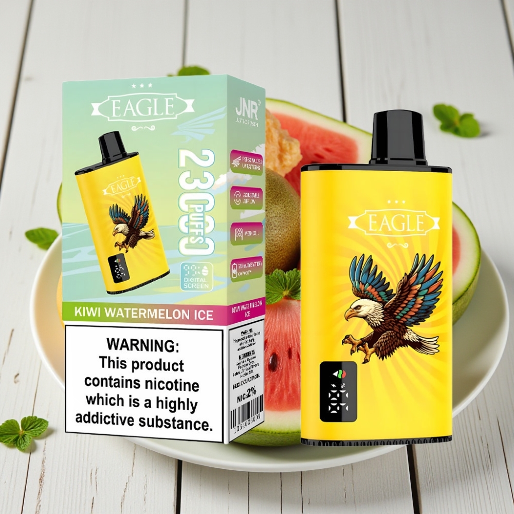 JNR EAGLE Smart 23000 Puffs Tek Kullanımlık Vape Kivi Karpuz Buz 25ml 750mAh Tip-C