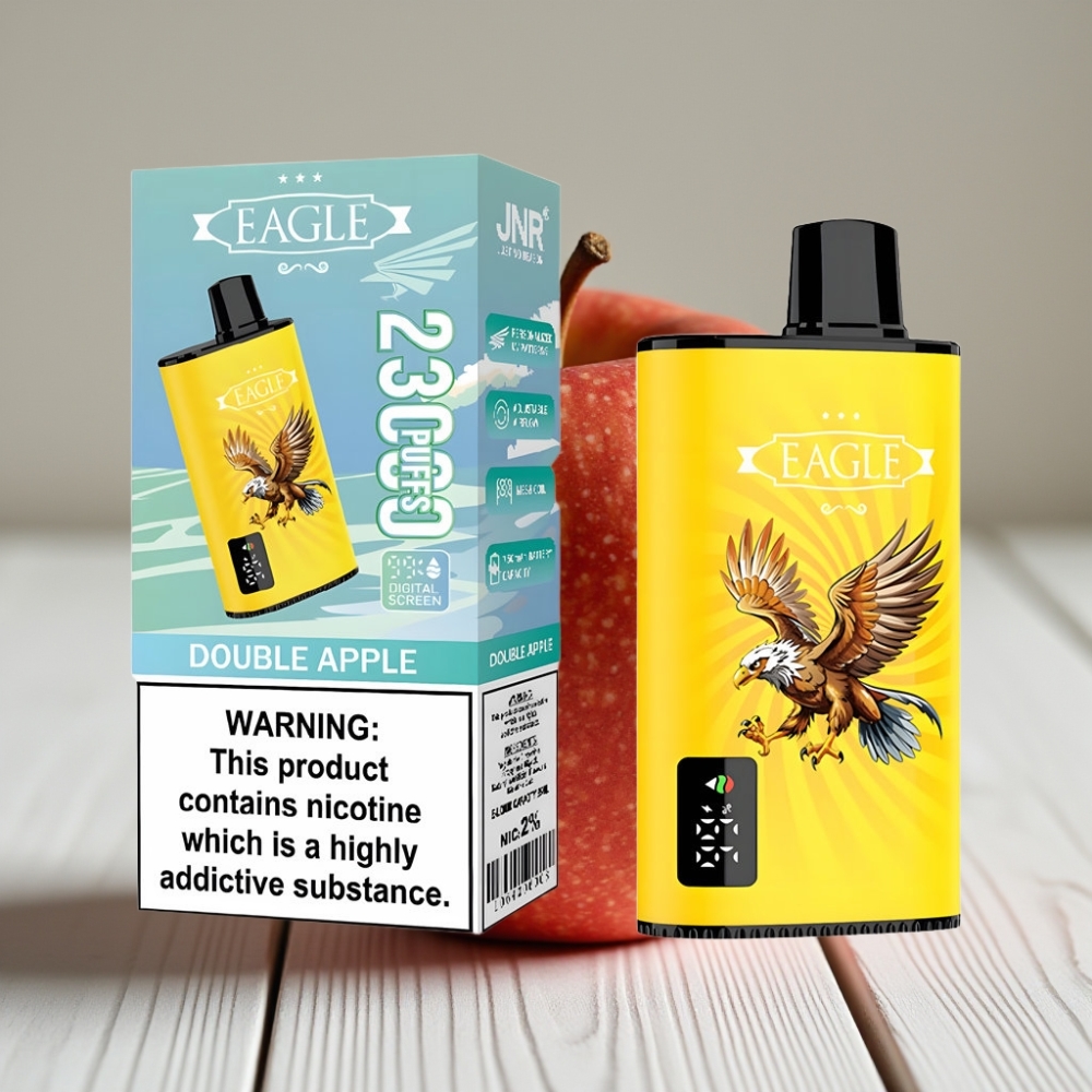 JNR EAGLE Smart 23000 Puffs Çift Elma Aromalı Tek Kullanımlık Vape - 25ml 750mAh Tip-C