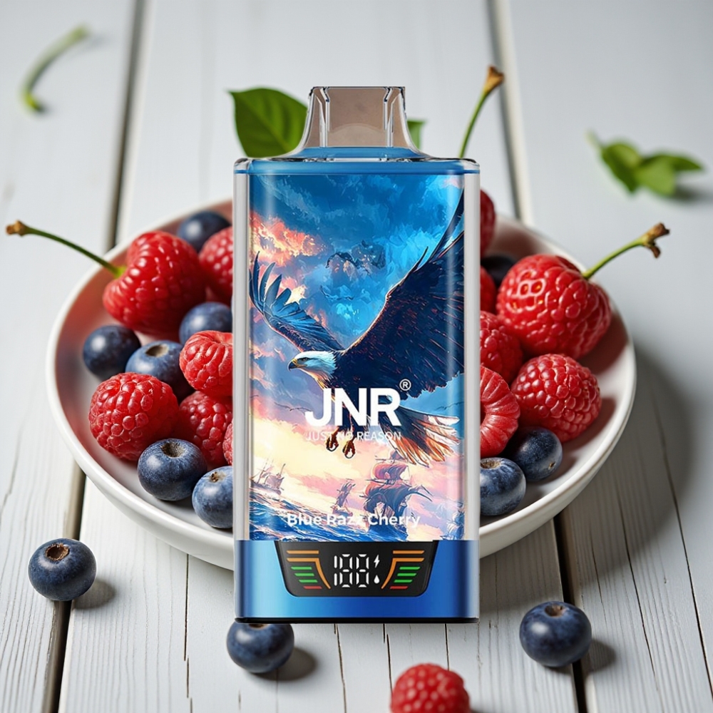 JNR Falcon Pro 28000 Tek Kullanımlık Vape Mavi Ahududu Kiraz 30ml 950mAh 28000 Puff