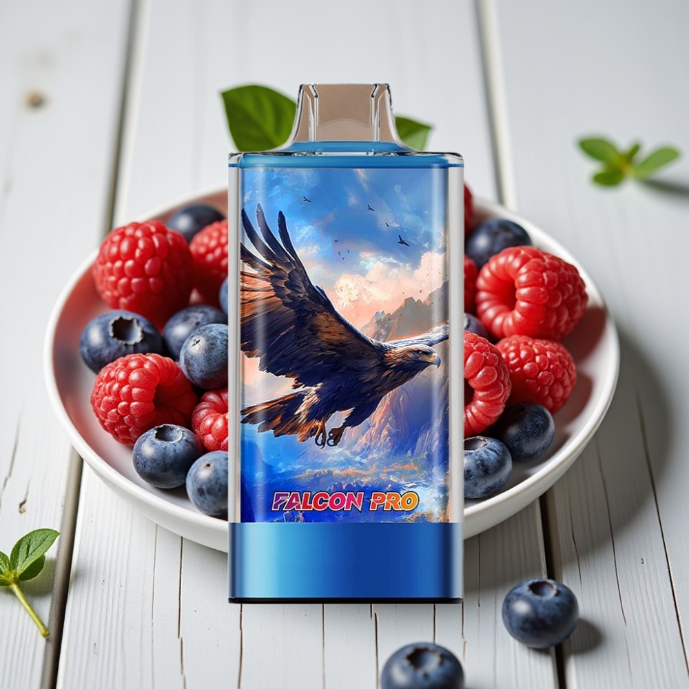 JNR Falcon Pro 28000 Tek Kullanımlık Vape Yaban Mersini Ahududu Kiraz 30ml 950mAh 28000 Puff