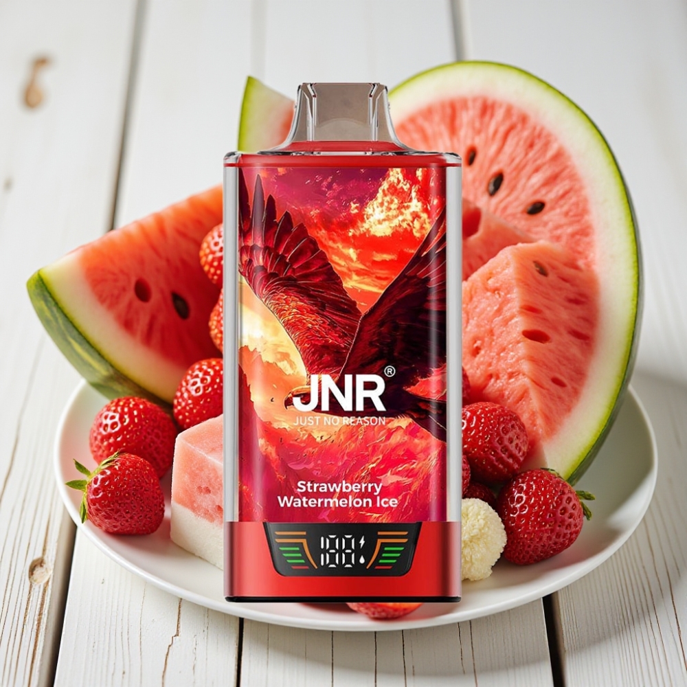 JNR Falcon Pro 28000 Tek Kullanımlık Vape Çilek Karpuz Buz 30ml 950mAh 28000 Puff 5 Nikotin