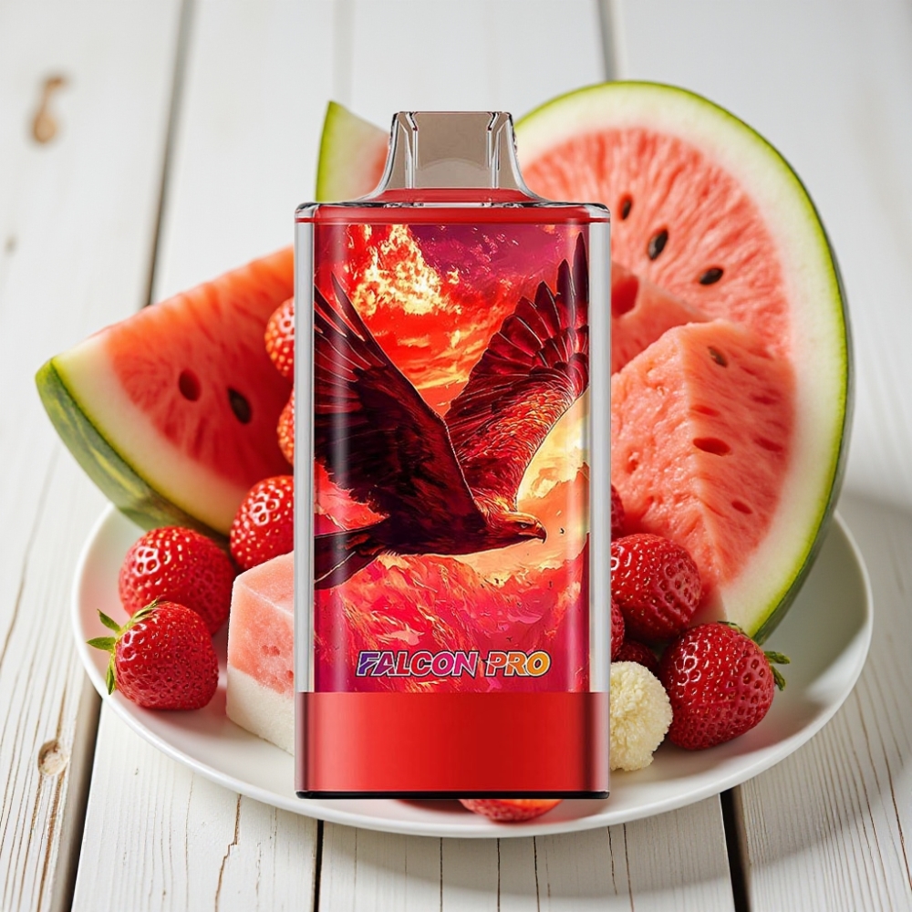 JNR Falcon Pro 28000 Tek Kullanımlık Vape Çilek Karpuz Buz 30ml 950mAh 28000 Puff 5 Nikotin