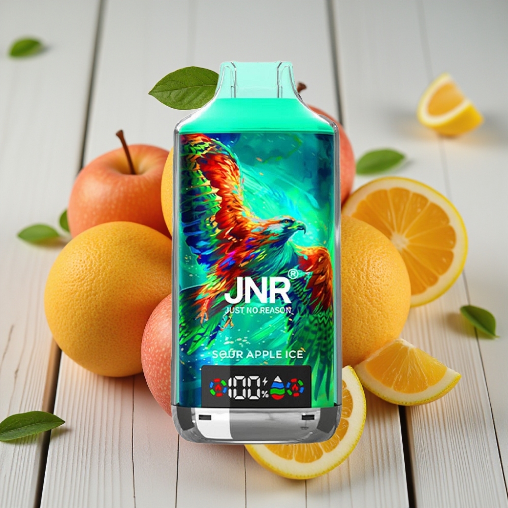 JNR Falcon X 18000 Puffs Ekşi Elma Buz 24ml 750mAh Dual Mesh Coil Type-C