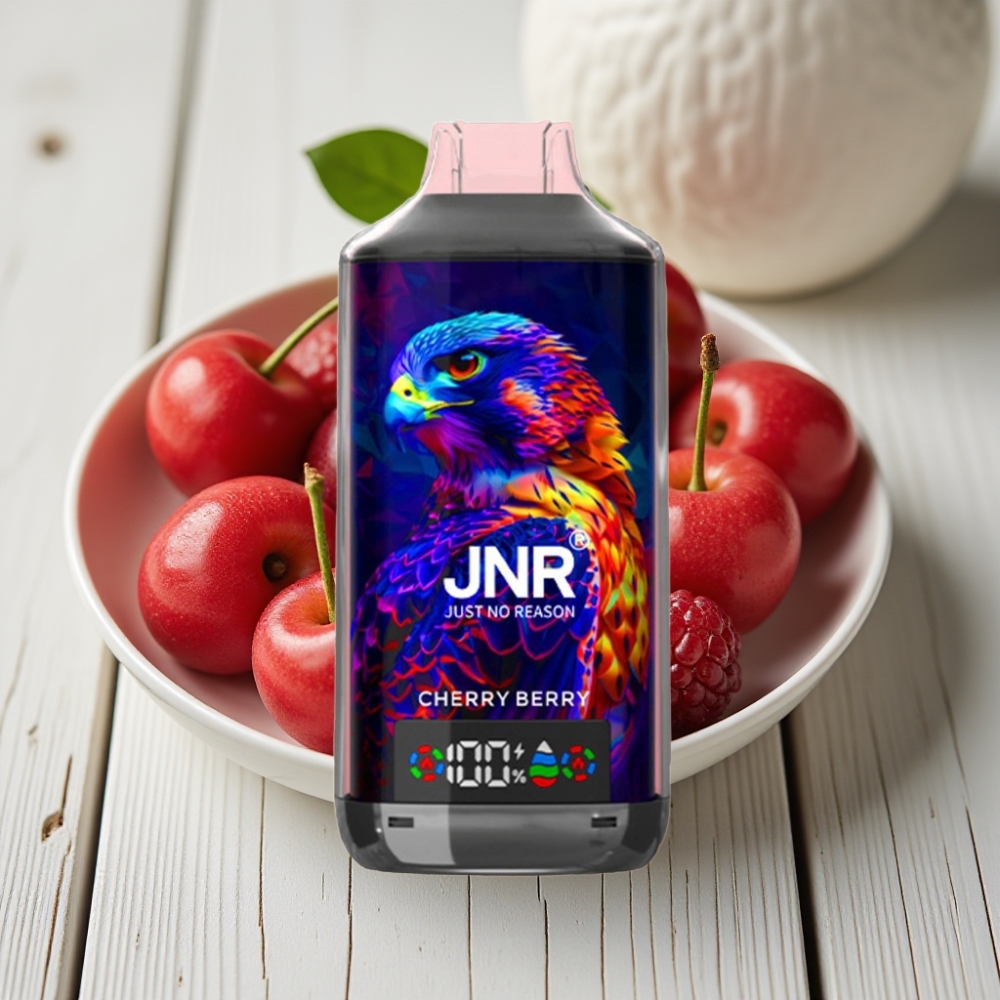 JNR Falcon X 18000 Puffs Kiraz Böğürtlen – 24ml 750mAh Çift Mesh Bobin