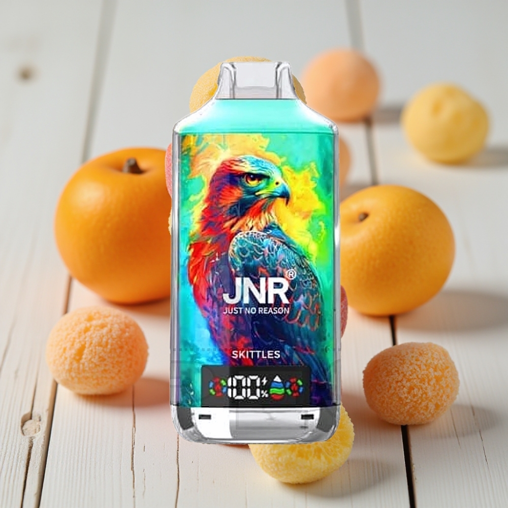 JNR Falcon X 18000 Puffs Skittles (Gökkuşağı Şekerleri) 24ml 750mAh Dual Mesh Coil Type-C