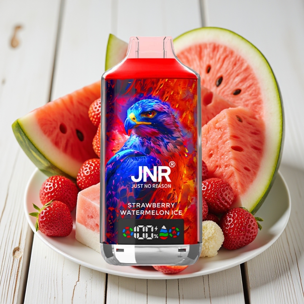 JNR Falcon X 18000 Puffs Çilek Karpuz Buz – 24ml 750mAh Dual Mesh Coil