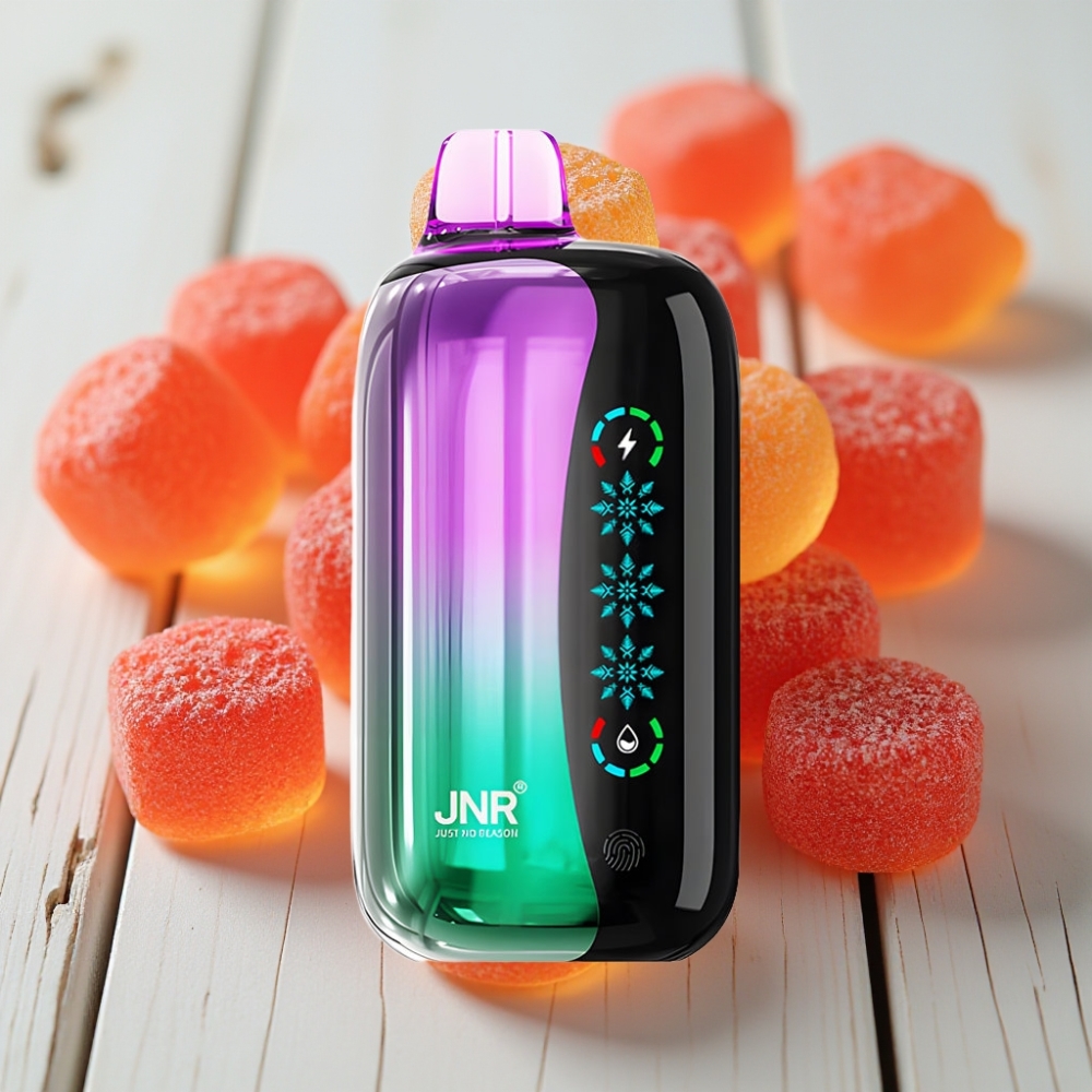 JNR Flex Ice 21000 Puffs Tek Kullanımlık Vape Ekşi Kiraz Şekerlemesi 26ml 12 Ohm Dual Mesh Type-C