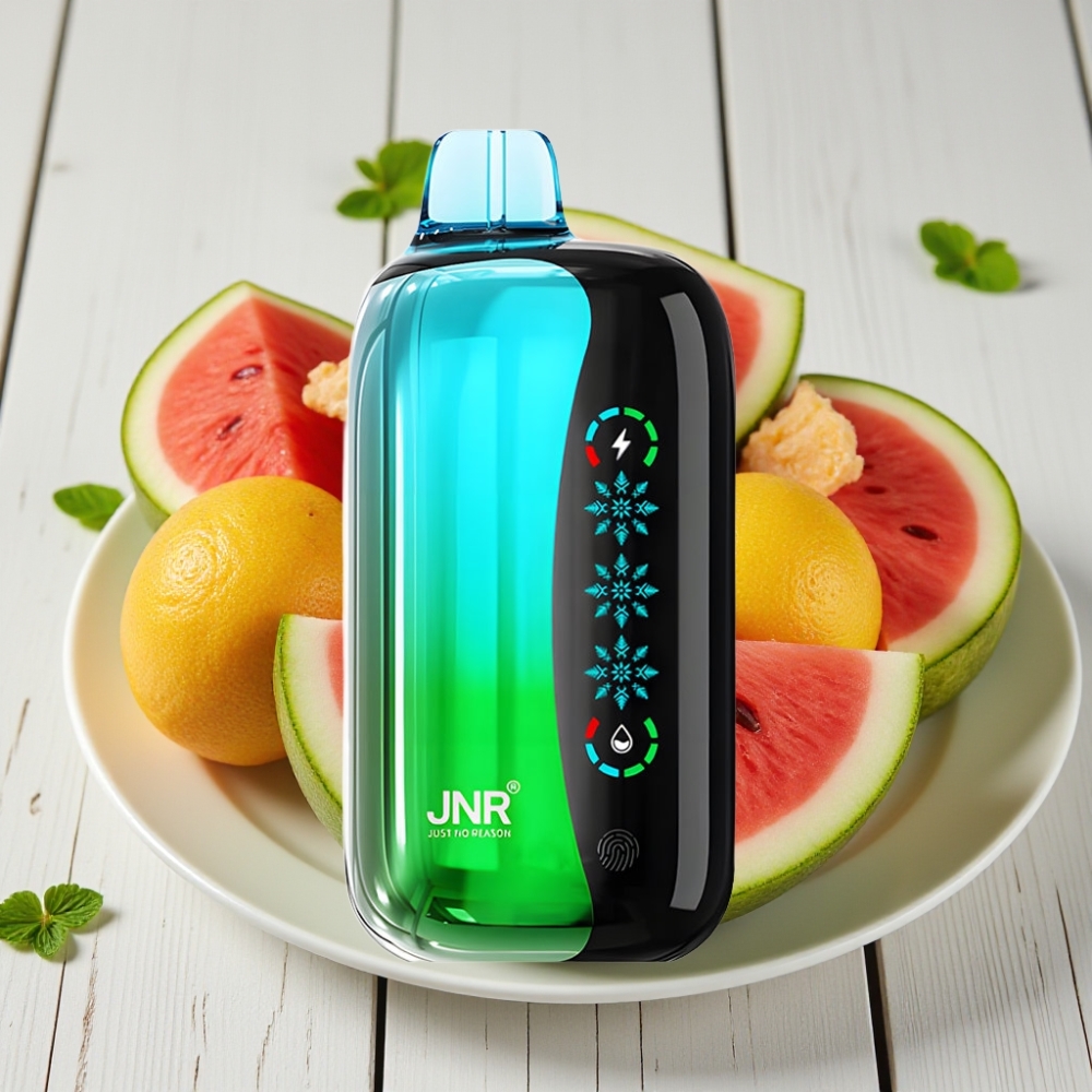 JNR Flex Ice 21000 Puffs Tek Kullanımlık Vape Kivi Karpuz Buzu - 26ml 12 Ohm Dual Mesh Type-C