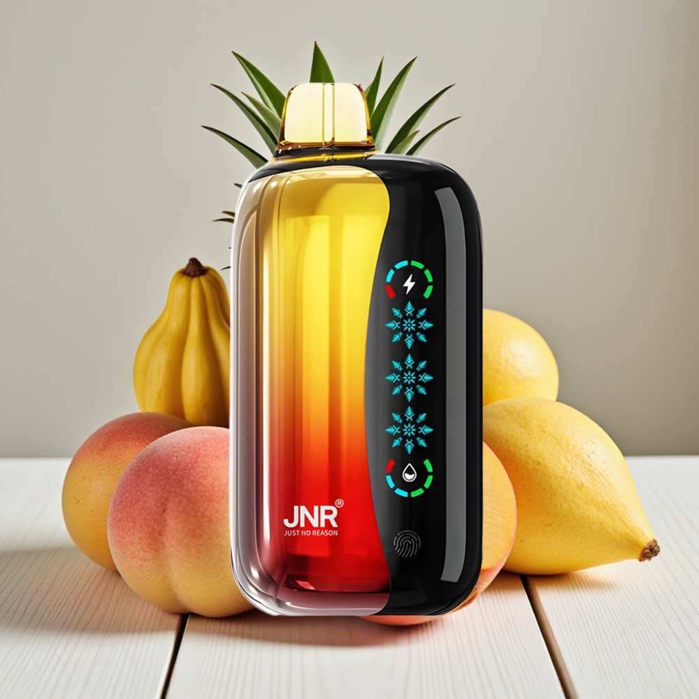 JNR Flex Ice 21000 Puffs Tek Kullanımlık Vape Şeftali Mango Ananas 26ml 1000mAh Type-C