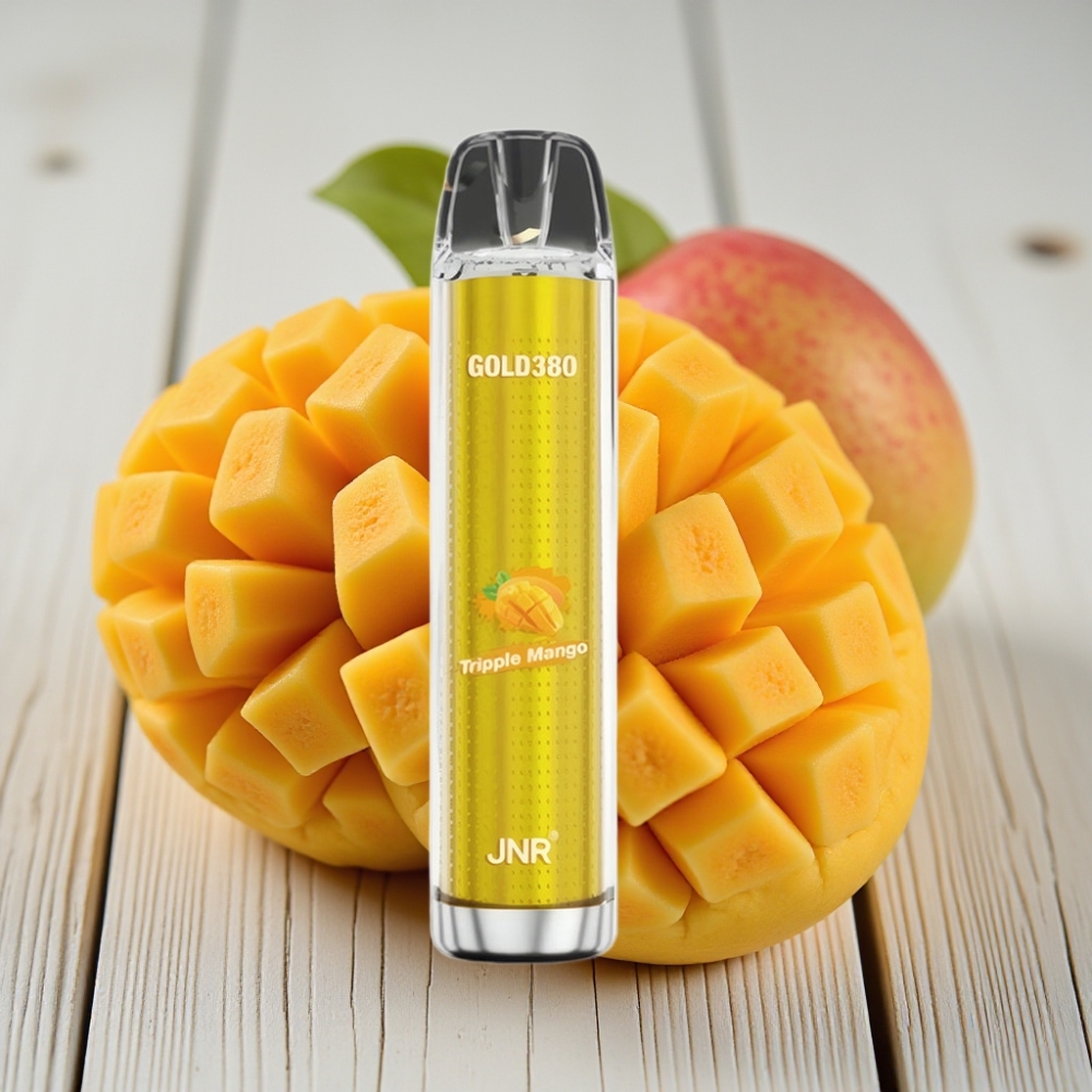 JNR Glod380 6000 Puffs Tek Kullanımlık Vape Üçlü Mango 1500mAh 13ml