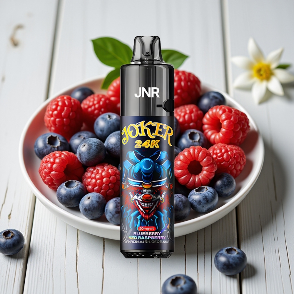 JNR Joker 24K Puffs Tek Kullanımlık Vape Yaban Mersini Ahududu - 24000 Puffs 2+10ml 800mAh