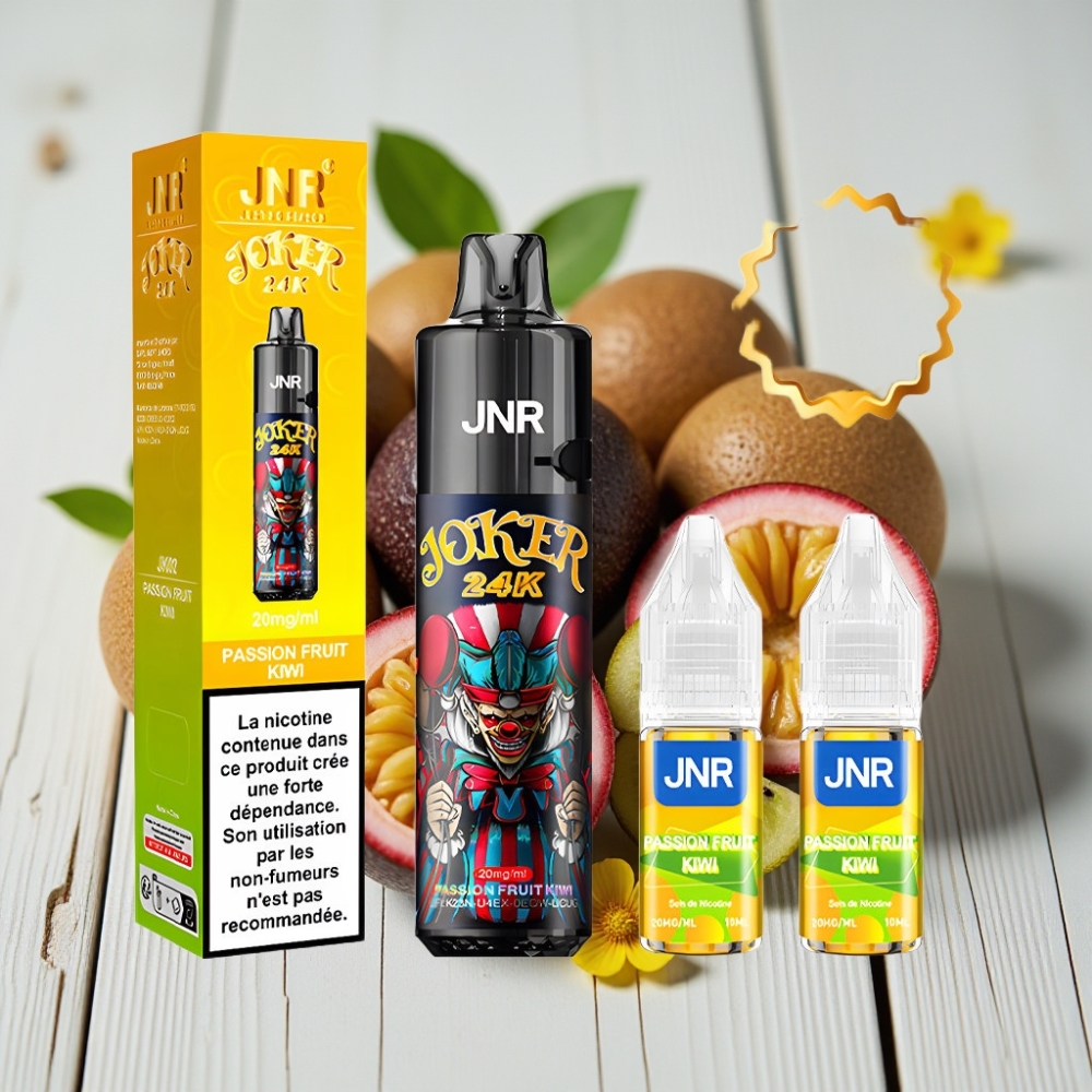 JNR Joker 24K Puffs Tek Kullanımlık Vape Çarkıfelek Meyveli Kivi 2+10ml 800mAh 24000 Puffs