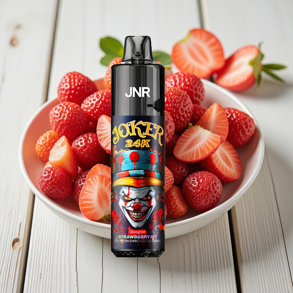 JNR Joker 24K Puffs Tek Kullanımlık Vape Çilek Buz - 24000 Puff 2+10ml 800mAh